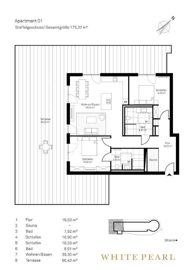 White Pearl Apartment 4 01 Timmendorfer Strand Eksteriør billede